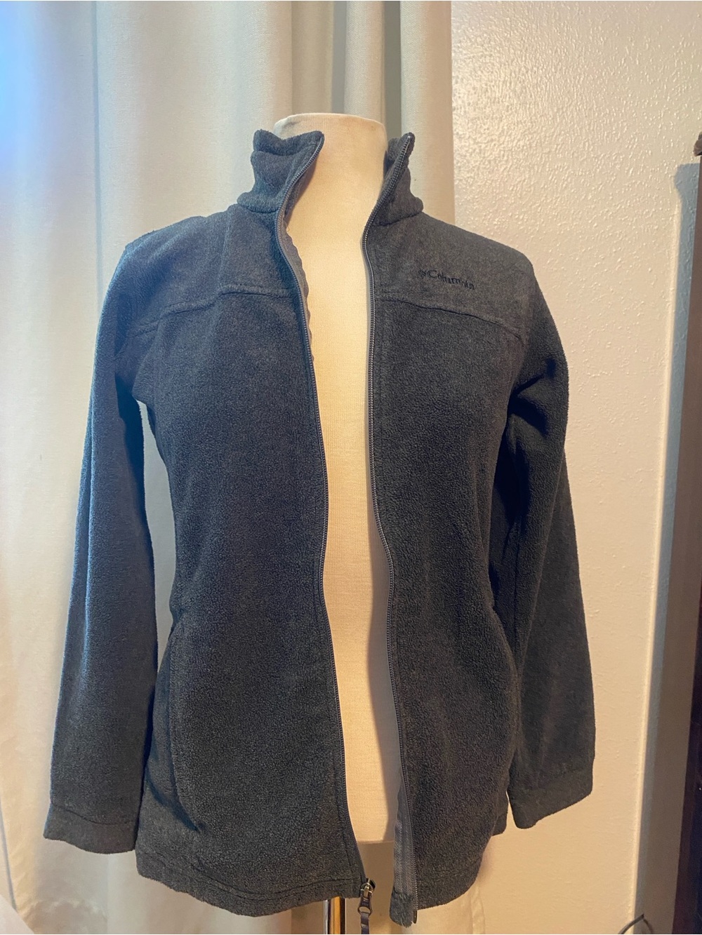 Columbia Dark Gray Full-Zip Fleece Jacket